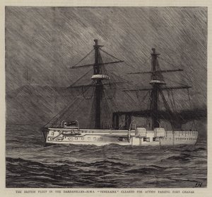 La flota británica en los Dardanelos
